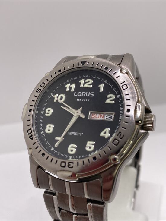 Seiko Accessories - Lorus By Seiko Mens Silver Watch Works New Battery
